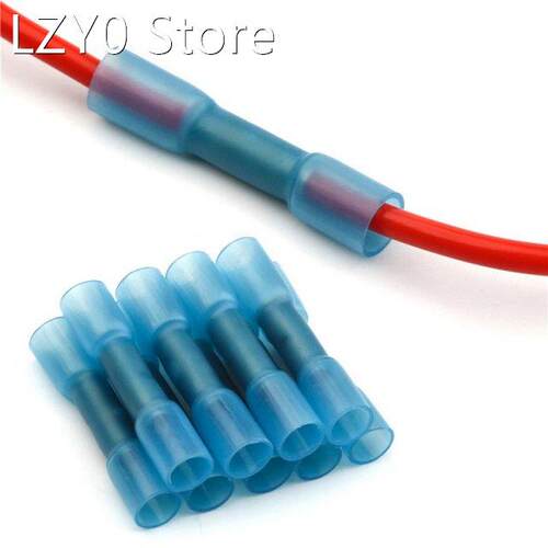 20/30/50Pcs Heat Shrink Butt Wire Connectors AWG 16-14 1.5-2
