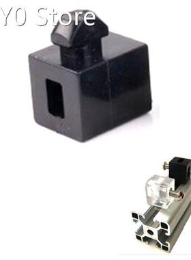 4pcs/lot 3030 Black Aluminum Spacer Block 4040 4545 Interval