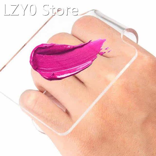 Acrylic Clear Makeup Cream Foundation Eyeshadow Palette Pain