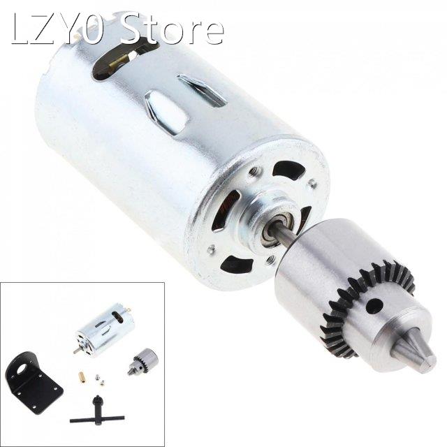 DC 12V-36V 555 Motor Bench Drill with 0.3-4mm JTO Chuck and