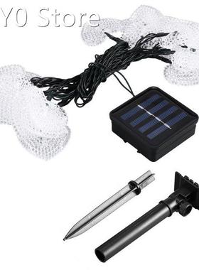 20 LED Heart Solar String Lights with Solar Panel Waterproof