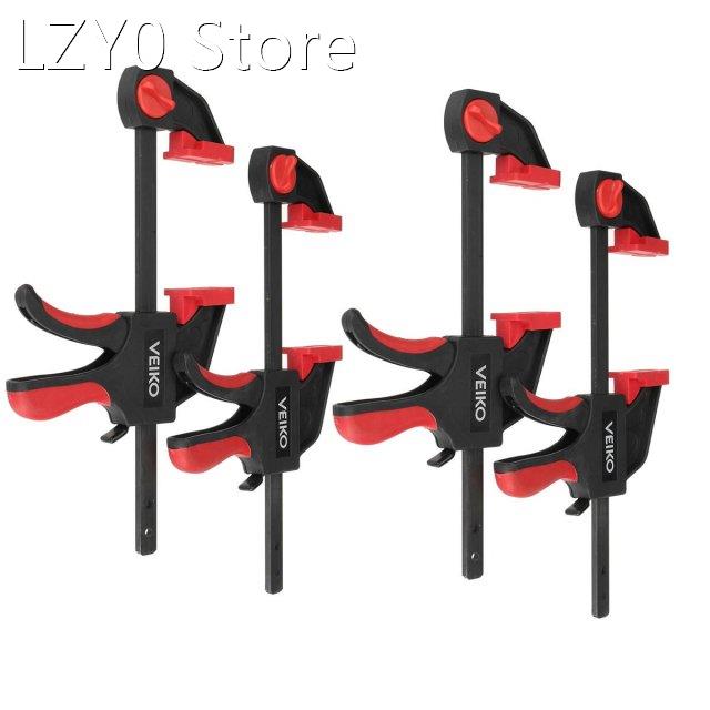 4pcs Woodworking F Clamp Clip Set Hard Quick Ratchet Re