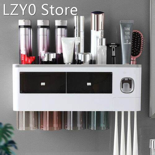 Bathroom Accessories Wall Mounted Toothbrush Holder With Cup
