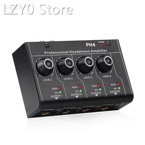 Ultra-Compact 4 Channels Output 6.35mm/3.5mm Stereo Hea