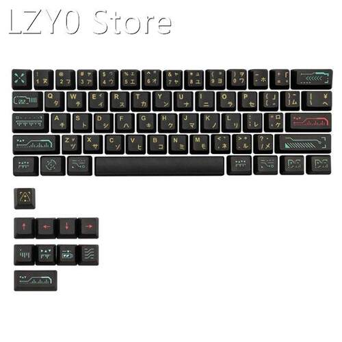 Keycaps PBT Standard Five-Sided Sublimation Process Keycap C