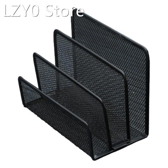 Black Mesh Desktop Letter File Holder Office Desk Organizer