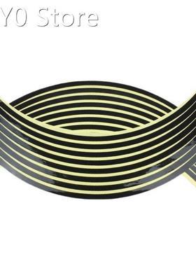 Fluorescent Motorcycle Rim Tape Stickers Wheel Stripes Decal