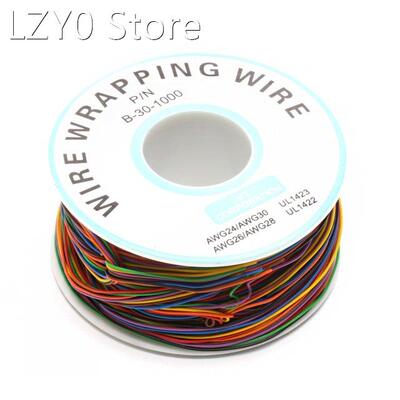 One Roll 8 Colors 30AWG Wire Wrapping Wire Tinned Copper Sol