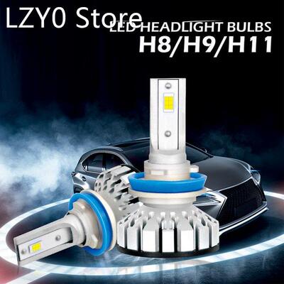2pcs Led Car Headlights Lamps H7 H4/HB2/9003 H8/H9/H11 80W 8