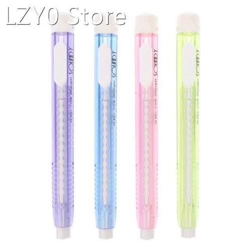 Creative Mechanical Pen Shape Eraser Rubber Retractable Stat