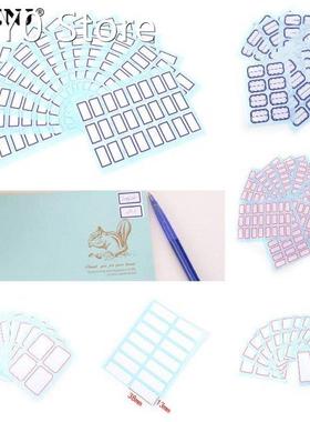 12 Sheets Self-adhesive Labels Blank Name Sticker Thermal La