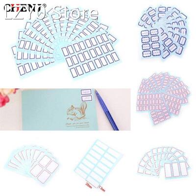 12 Sheets Self-adhesive Labels Blank Name Sticker Thermal La