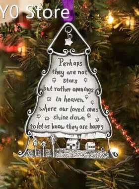 Lettering Christmas Decoration Pendant Christmas Tree Orname