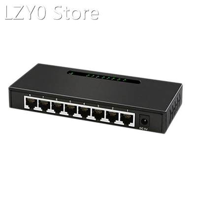 Ethernet Splitter 8-Port RJ45 Gigabit Anti-Shielding LED Ind