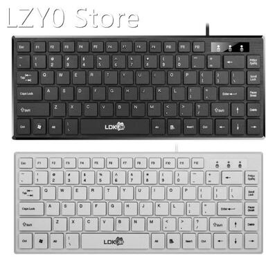 LDKAI XKB-02 Laptop Keyboard, 87-Key Ergonomic USB Wired Por