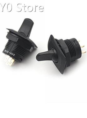 2pcs Black Color SCI R13-402 ON-ON 3Pin 2Position Maintained
