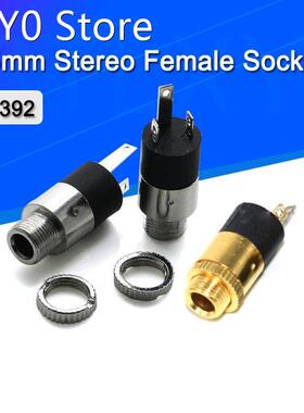 5PCS/LOT PJ392 3.5mm Stereo Female Sockect Jack with Screw 3