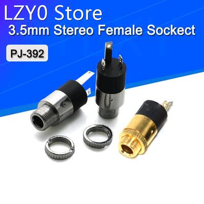 5PCS/LOT PJ392 3.5mm Stereo Female Sockect Jack with Screw 3