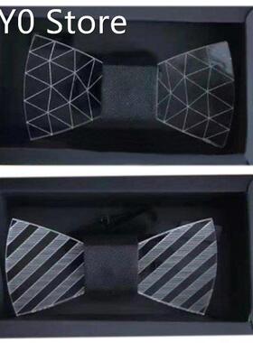 Colorful LED Lighted Acrylic Bow Tie Colors Flashing Luminou