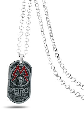 Game Metro Exodus 2033 Necklace Pendants Metal Souvenir Pen