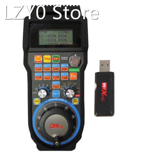 6 Axis XHC usb wireless Mach3 Remote MPG CNC pendant USB han