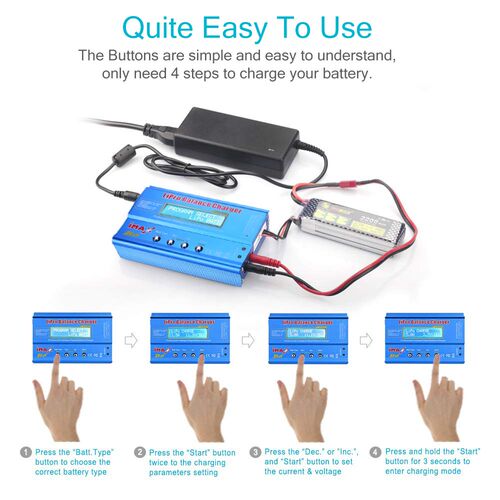 HTRC iMAX B6 80W Battery Charger Lipo NiMh Li ion Ni Cd Dig