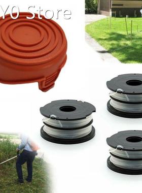 1*Strimmer Spool Cover Cap + 3*Line Spools For Black & D