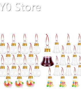 2022 New Christmas Transparent Bottle Pendant for Filling Wi