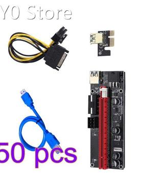 50pcs PCI-E pcie Riser 009 Express 1X 4x 8x 16x Extender PCI