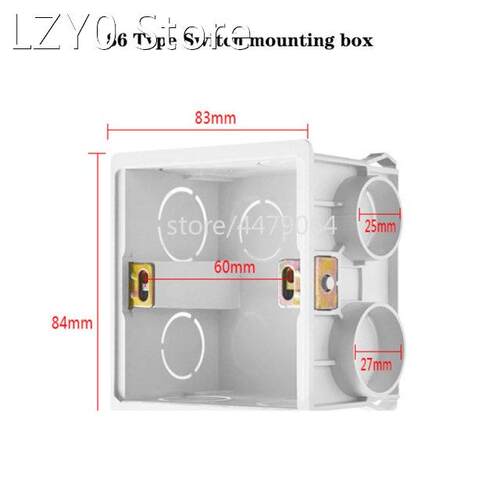 60mm 80mm 120mm Socket Base Outfit Junction Box Surface Moun