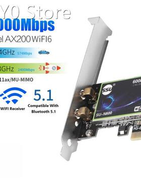 3000Mbps WiFi 6 Intel AX200 PCIe Wireless Network Adapter Du