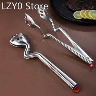 Barbecue Clip Kitchen Steak Tong Steel Stainless Tongs BBQ