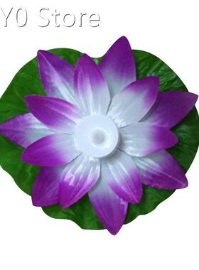 Waterproof LED Artificial Lotus Colorful Changed Floating Fl