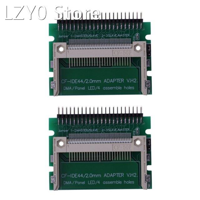 2X IDE 44 Pin Male to CF Compact Flash Male Adapter Connecto