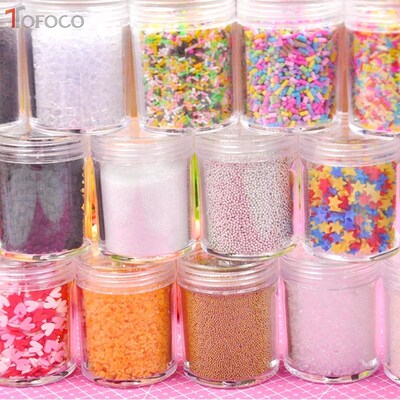 TOFOCO 30g Slime Clay Sprinkles For Filler For Slime DIY Su