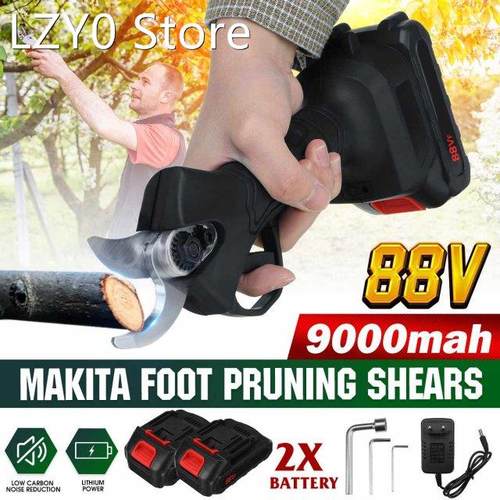 500W 88V Electric Cordless Pruner Pruning Shear with 9000mAh