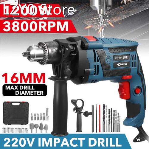 New GSB16RE 220V Multifunctional Impact Drill Electric 360 R