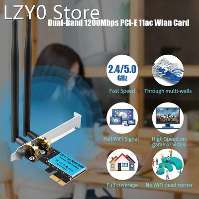 1200Mbps Dual band Wireless WiFi Card Adapter Desktop 802.11