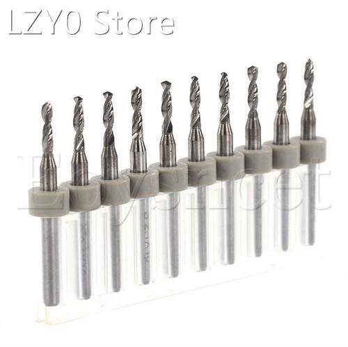 10 Pcs 2.1mm Import Carbide PCB Drill Bits, Print Circuit Bo