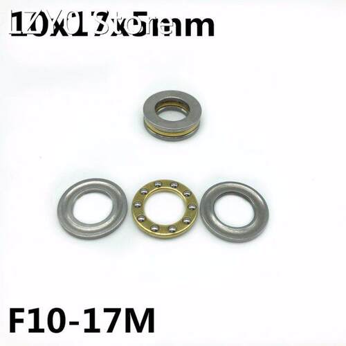 50Pcs F10-17M 10x17x5 mm Axial Ball Thrust Bearing plane thr