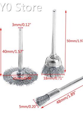 9 Steel Brush Wire Wheel Brushes Die Grinder Rotary Electric