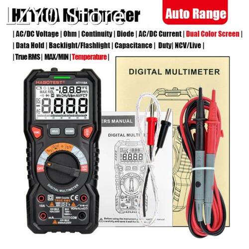 HT118A Digital Multimeter AC/DC Handheld Tester NCV Voltage
