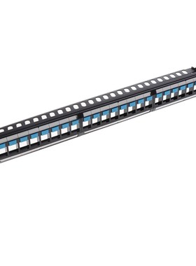 Thickened Unshielded Keystone Jack 24-Port Patch Panel with