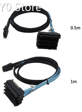 Internal SAS 36-Pin SFF-8087 to 4 SAS 29-Pin SFF-8482 C