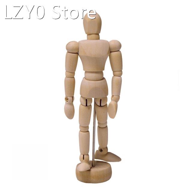 1Pc Artist Movable Limbs Male Wooden Figure Model Mannequin