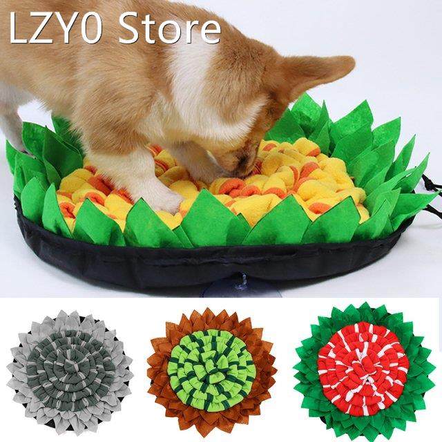 adjustable snuffle mat for dogs pet foraging pad with drawst