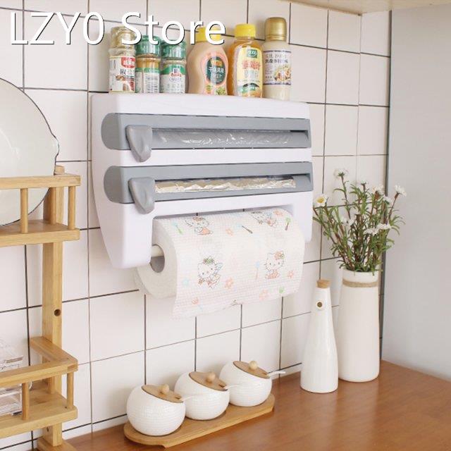 Kitchen Organizer Paper Towel Holder with Cutting Device She