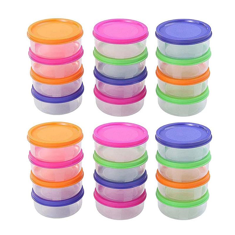 24 Pcs 150ML Convenient Mini Plastic Bowl Storage Food Case