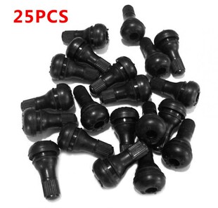 25pcs Black Rubber TR414 Snap in Car Wheel Tyre Tubeless Ti
