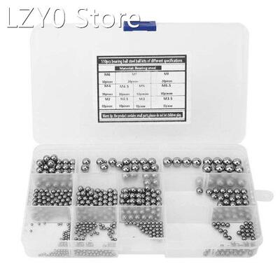 510Pcs M2-M8 Steel Bearing Ball Classification Kit Chromium